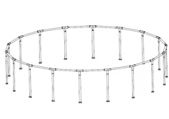 Discount 18' X 48 Half Pool Frame Box 2 Pool Parts