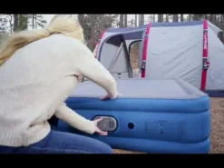 Store ® Alwayzaire Tough Guard 18 Queen Air Mattress With Rechargeable Pump And Antimicrobial Coating Indoor Air Mattresses