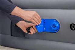 Discount Alwayzaire Tough Guard Air Mattress Queen 20 With Built-In Dual Pump And Antimicrobial Coating Indoor Air Mattresses