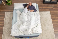 Discount Alwayzaire Tough Guard Air Mattress Queen 20 With Built-In Dual Pump And Antimicrobial Coating Indoor Air Mattresses