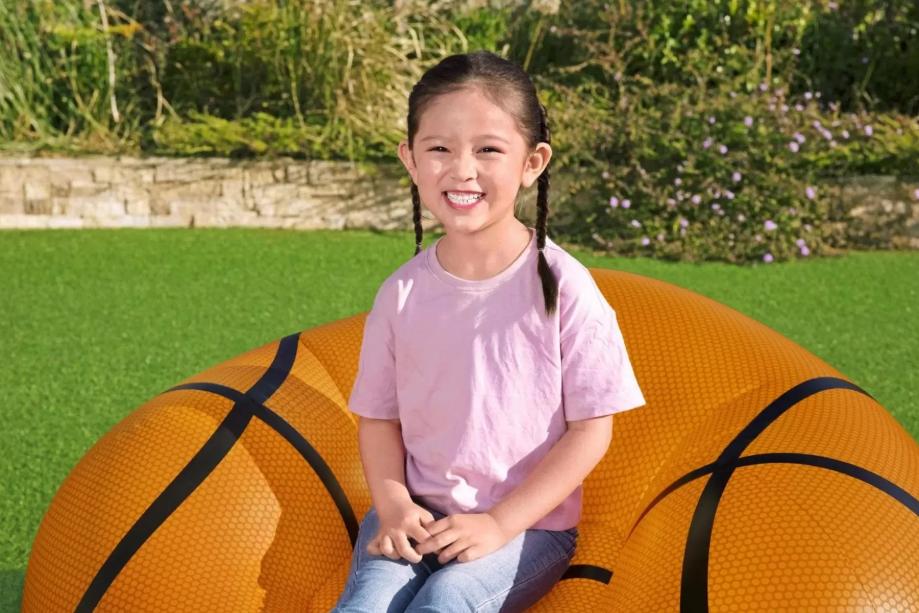 Clearance Beanless Basketball Kids Inflatable Chair Air Chairs