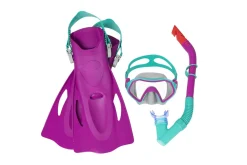 Best Sale ® Crusader Youth Snorkel Set With Fins, Pink Ages 7+ Swim Gear