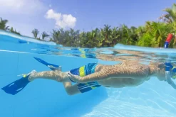 Best Sale ® Crusader Youth Snorkel Set With Fins, Pink Ages 7+ Swim Gear