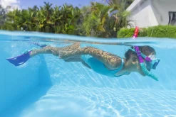 Best Sale ® Crusader Youth Snorkel Set With Fins, Pink Ages 7+ Swim Gear