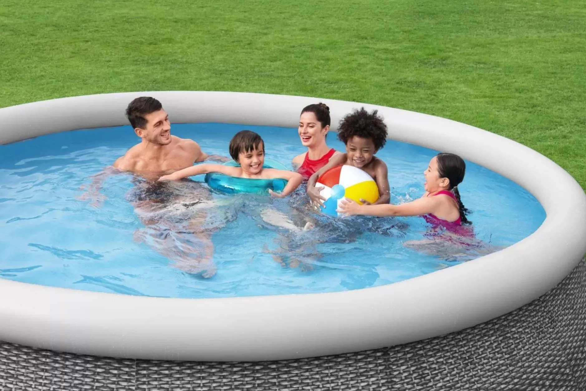 Hot Fast Set 12' X 30" Round Inflatable Pool Set Fast Set Pools