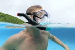 Shop Flowtech Multicolor Full-Face Snorkel Mask S/M Swim Gear