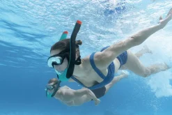 Shop Flowtech Multicolor Full-Face Snorkel Mask S/M Swim Gear
