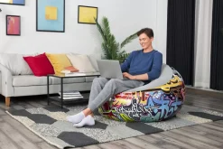 Cheap Graffiti Inflate-A-Chair Inflatable Chair Air Chairs