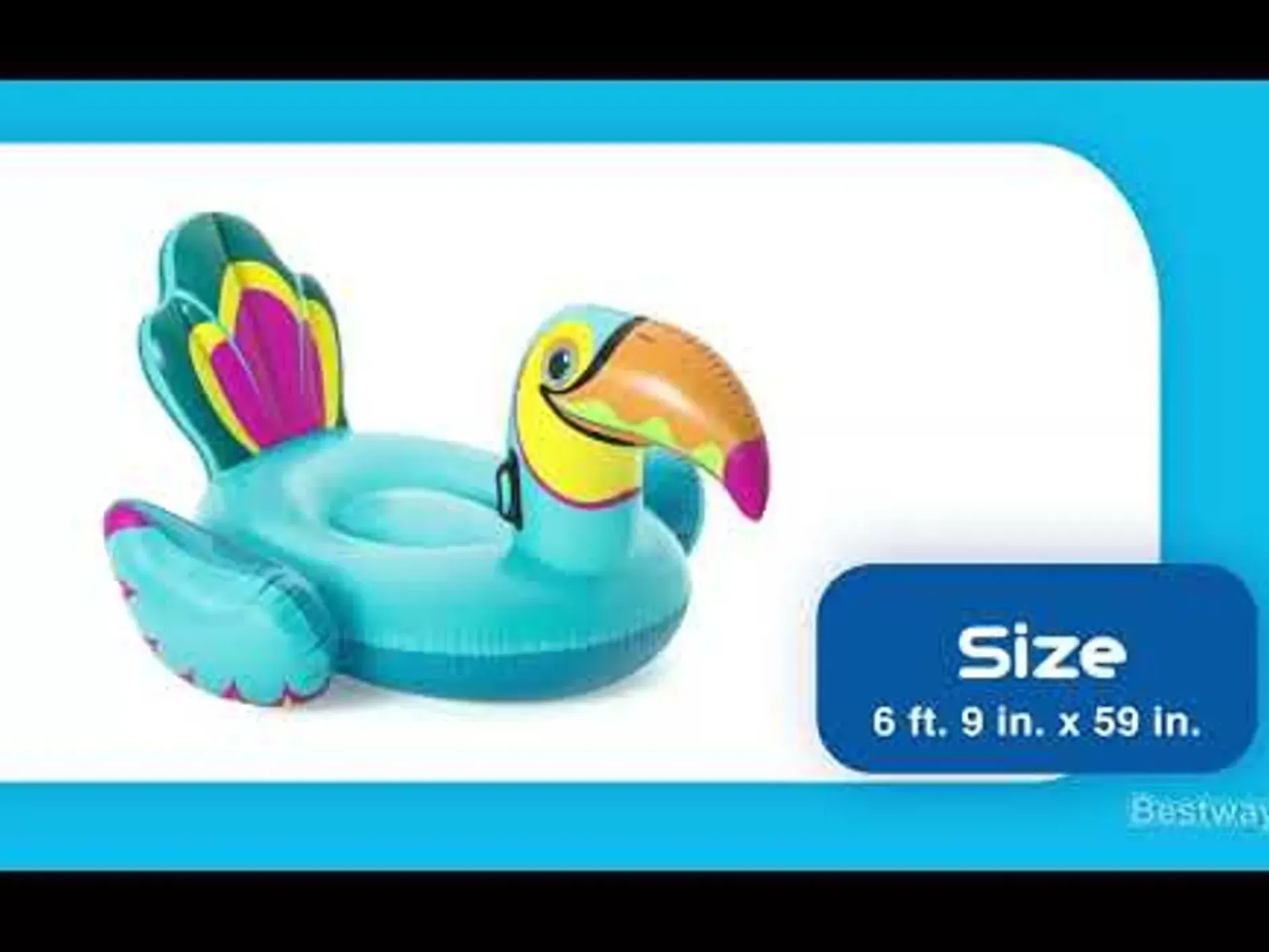 Outlet H2Ogo Tipsy Toucan Ride-On Inflatable Pool Float Pool Floats