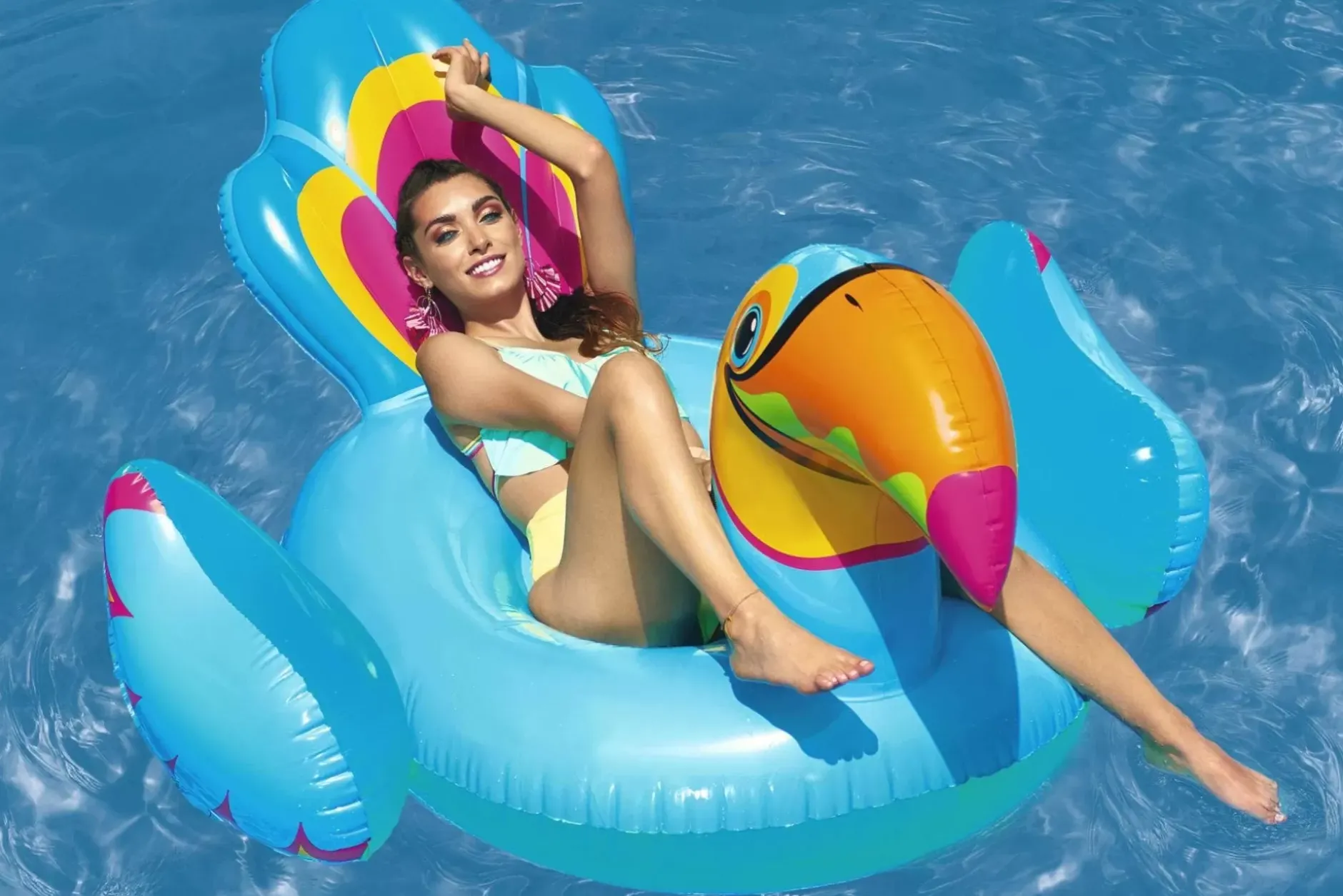 Outlet H2Ogo Tipsy Toucan Ride-On Inflatable Pool Float Pool Floats