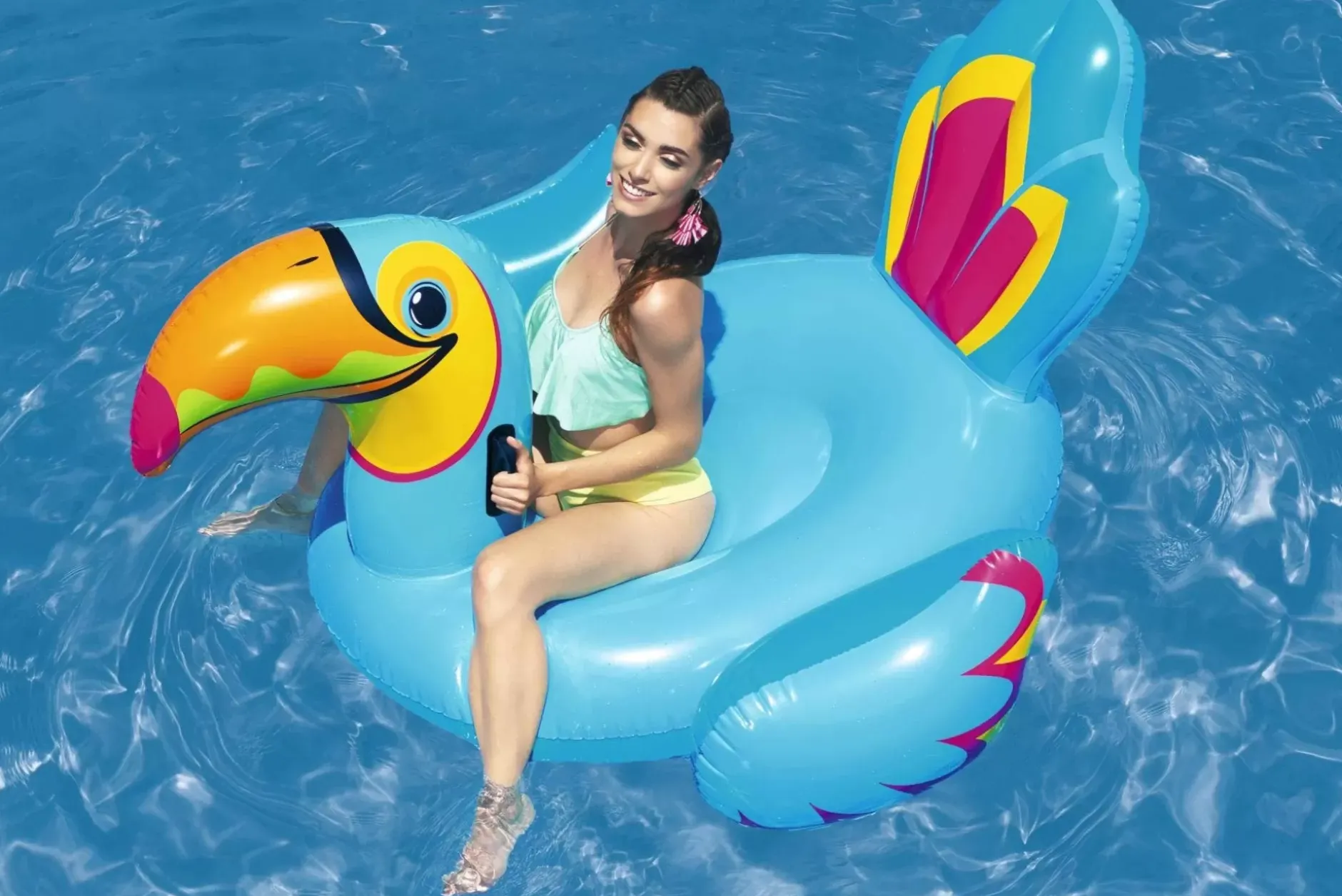 Outlet H2Ogo Tipsy Toucan Ride-On Inflatable Pool Float Pool Floats