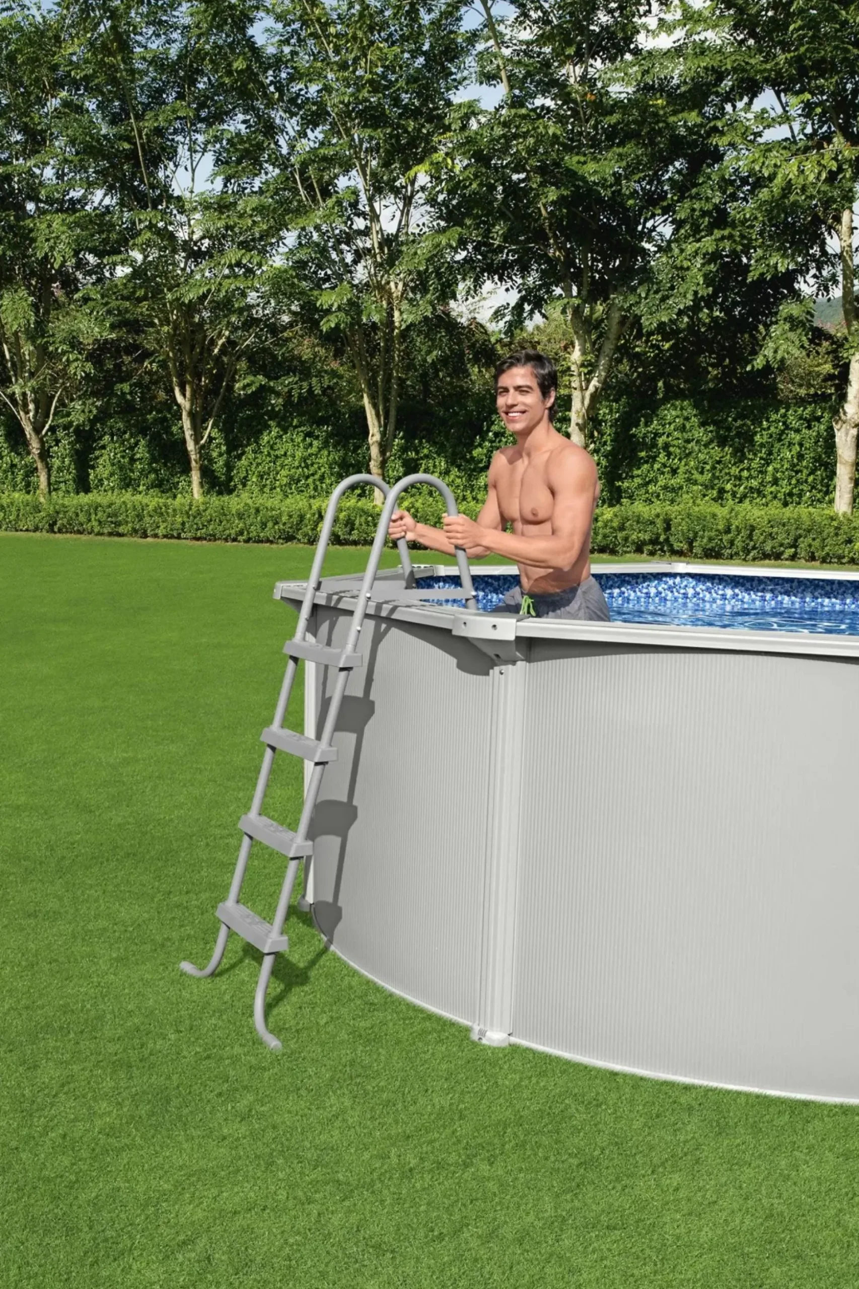 Best Sale Hydrium 16'5" X 12' X 48" Steel Wall Above Ground Pool Set Hydrium Pools