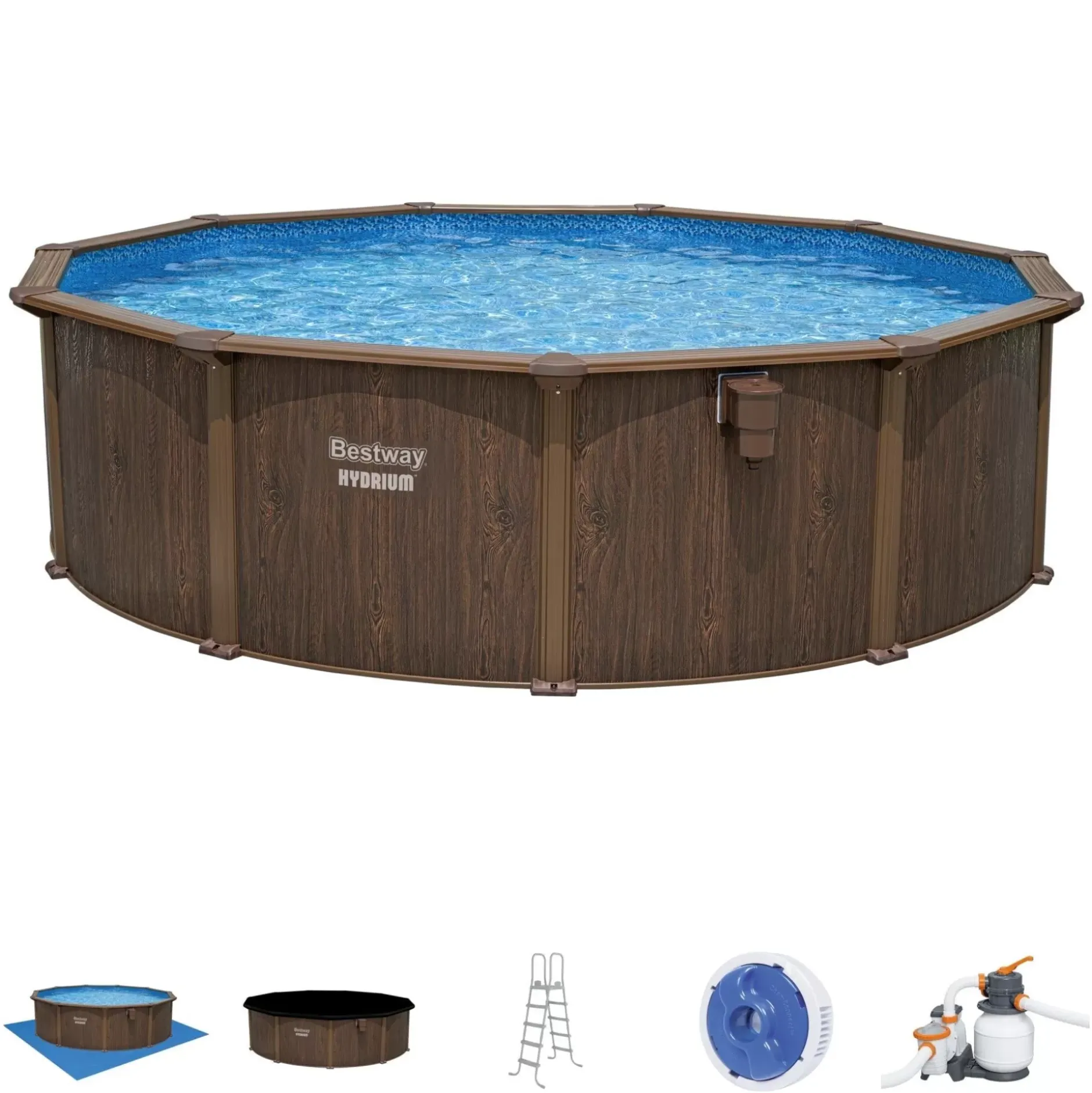 Online Hydrium Steel Wall Above Ground Pool Set Round 16' X 52 Hydrium Pools