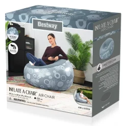 Flash Sale Inflate-A-Chair Inflatable Chair, Gray Air Chairs