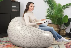 Flash Sale Inflate-A-Chair Inflatable Chair, Cream Air Chairs