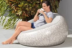 Flash Sale Inflate-A-Chair Inflatable Chair, Cream Air Chairs