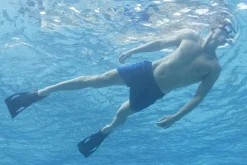 Store Spark Wave Teal Unisex Adult Snorkel Set With Fins, Ages 14+ Swim Gear