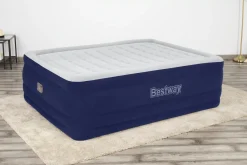 Store Tritech Air Mattress Queen 24 With Built-In Ac Pump Included And Antimicrobial Coating Indoor Air Mattresses