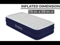 Discount Tritech Air Mattress Twin 15 With Built-In Ac Pump Included And Antimicrobial Coating Indoor Air Mattresses