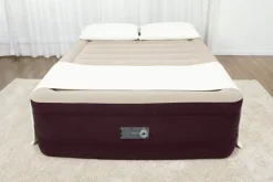 Cheap Tritech Fashion Flock Air Mattress Queen 20" With Built-In Ac Pump And Antimicrobial Coating Indoor Air Mattresses