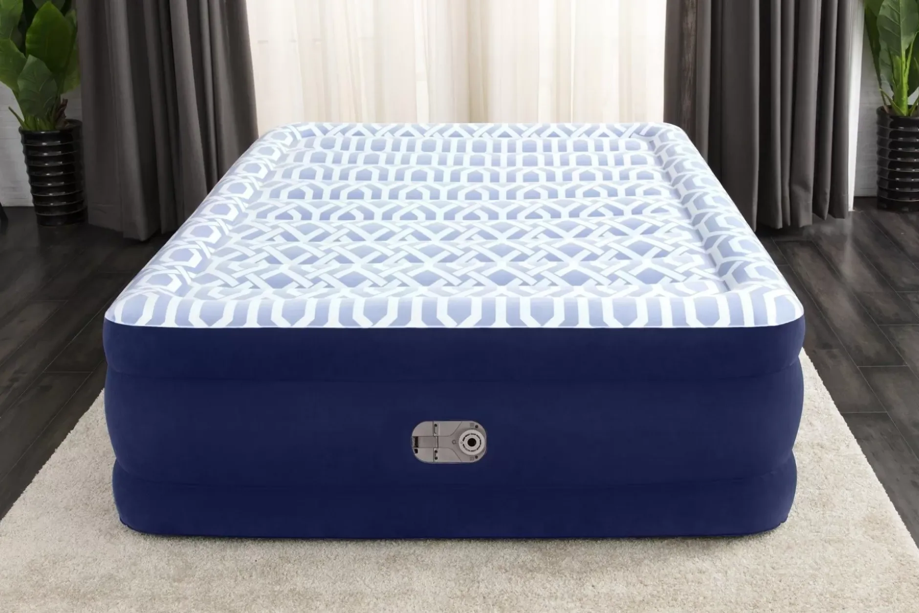 Sale Tritech Fashion Flock Air Mattress Queen 20" With Built-In Ac Pump And Antimicrobial Coating Indoor Air Mattresses