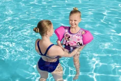 Fashion Disney Junior Minnie Mouse Pink Swim Training Vest With Armbands Swim Trainers