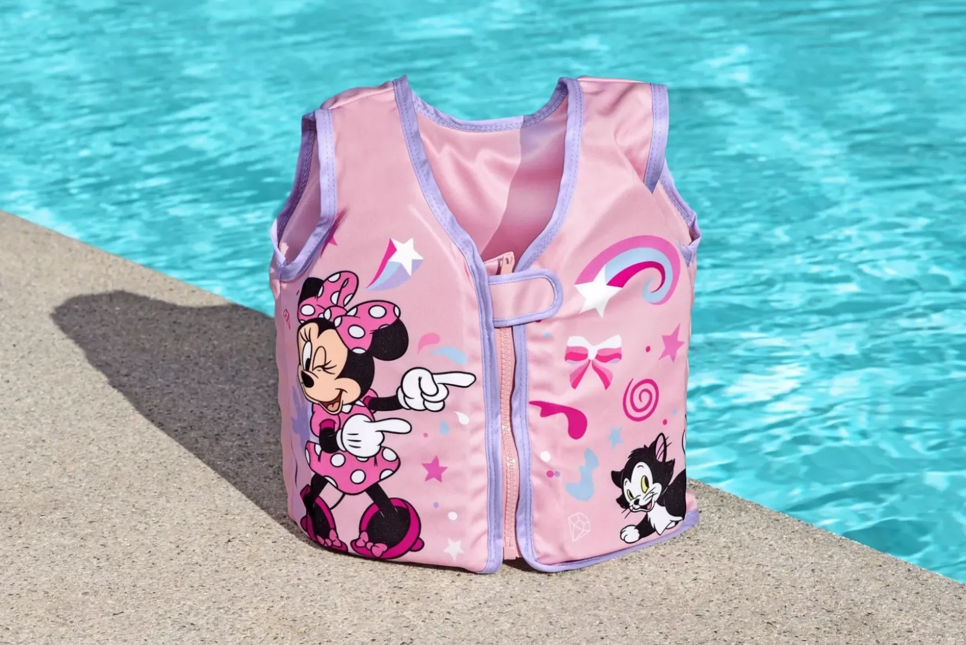 Online Disney Junior Minnie Mouse Pink Fabric Child Swim Vest, Medium To Large Swim Trainers