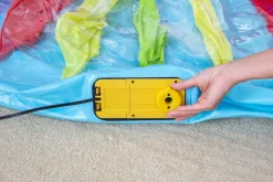 Sale Fisher-Price Bouncetopia Multi-Color Child Pvc Bouncer With Built-In Pump Bounce Houses