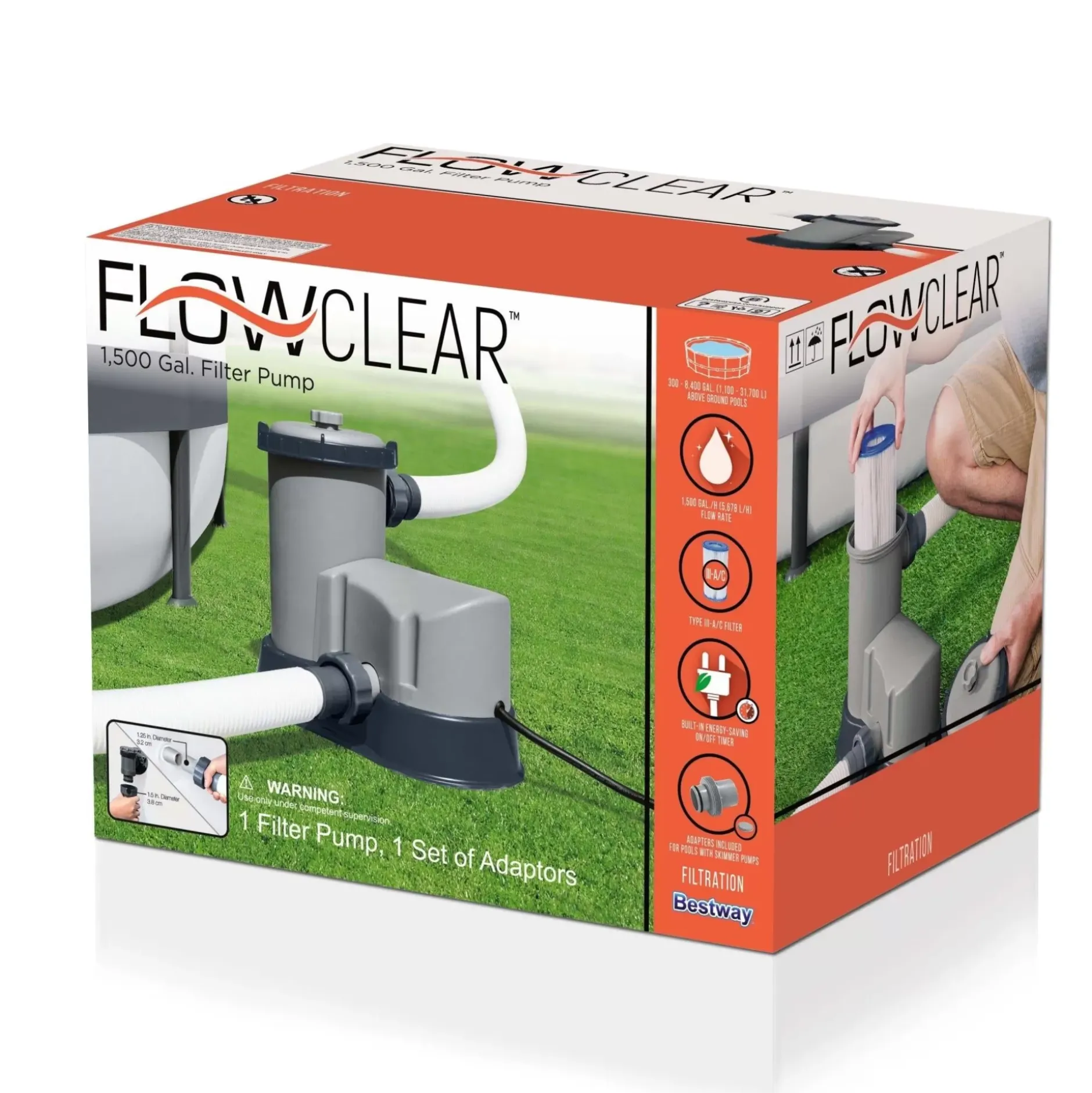 Best Flowclear 1,500 Gal. Filter Pump Pool Accessories