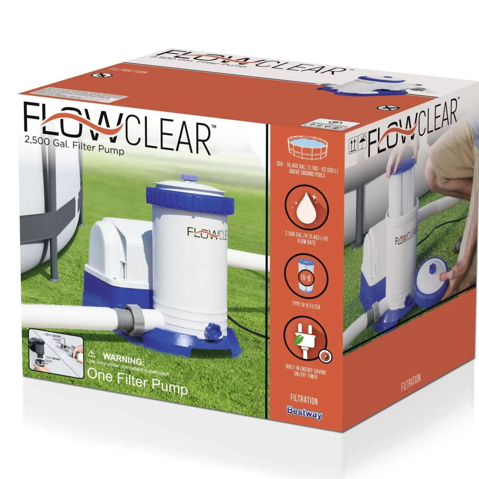 Cheap Flowclear 2,500 Gal. Filter Pump Pool Accessories