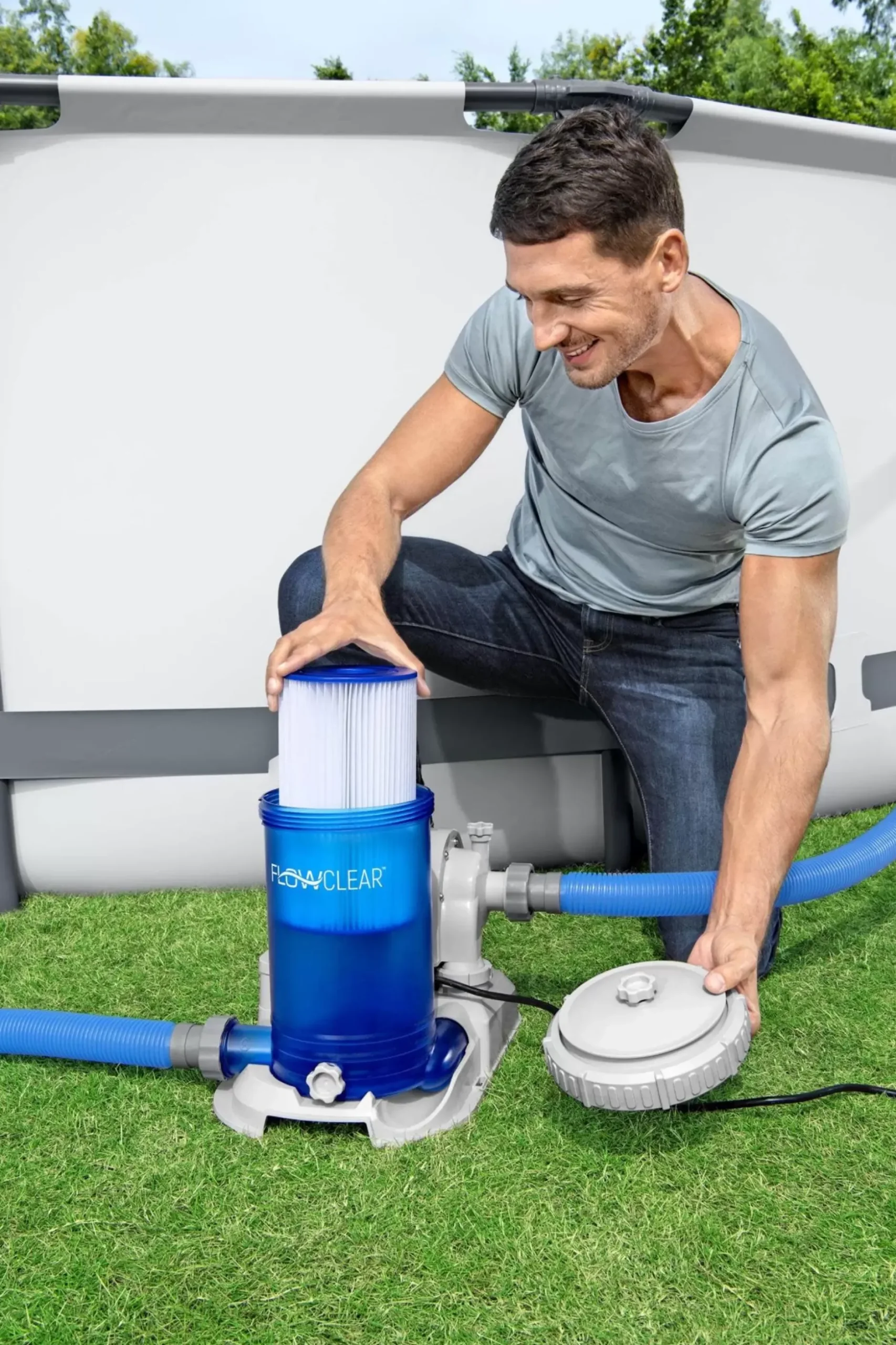 Cheap Flowclear 2,500 Gal. Transparent Filter Pump Pool Accessories