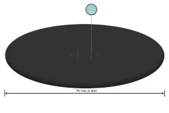 Cheap Flowclear Fast Set 8' Pool Cover Pool Accessories