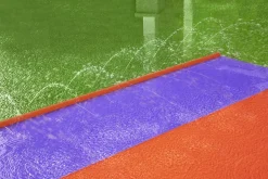 Hot H2Ogo! 16' Triple Water Slide With Sponge Soakers Toys And Three Riders Water Slides