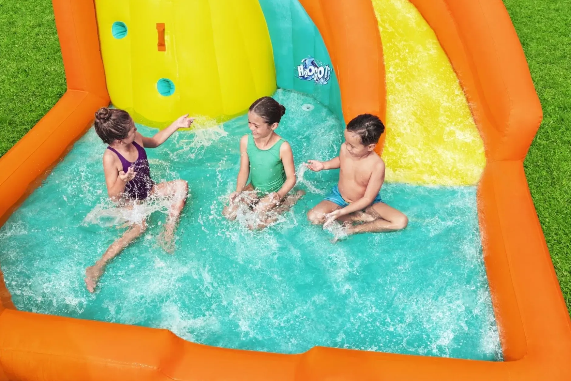 Best Sale H2Ogo! Canopy Cove Kids Inflatable Mega Water Park 8'8 Mega Water Parks