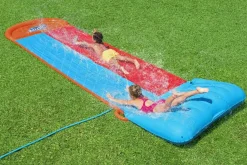 Best Sale H2Ogo! Child Double Lane Water Slide With Tsunami Splash Ramp 16' Water Slides