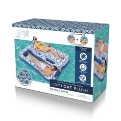 Fashion H2Ogo! Comfort Plush 2-Person Double Pool Lounge Float Pool Floats