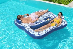 Fashion H2Ogo! Comfort Plush 2-Person Double Pool Lounge Float Pool Floats