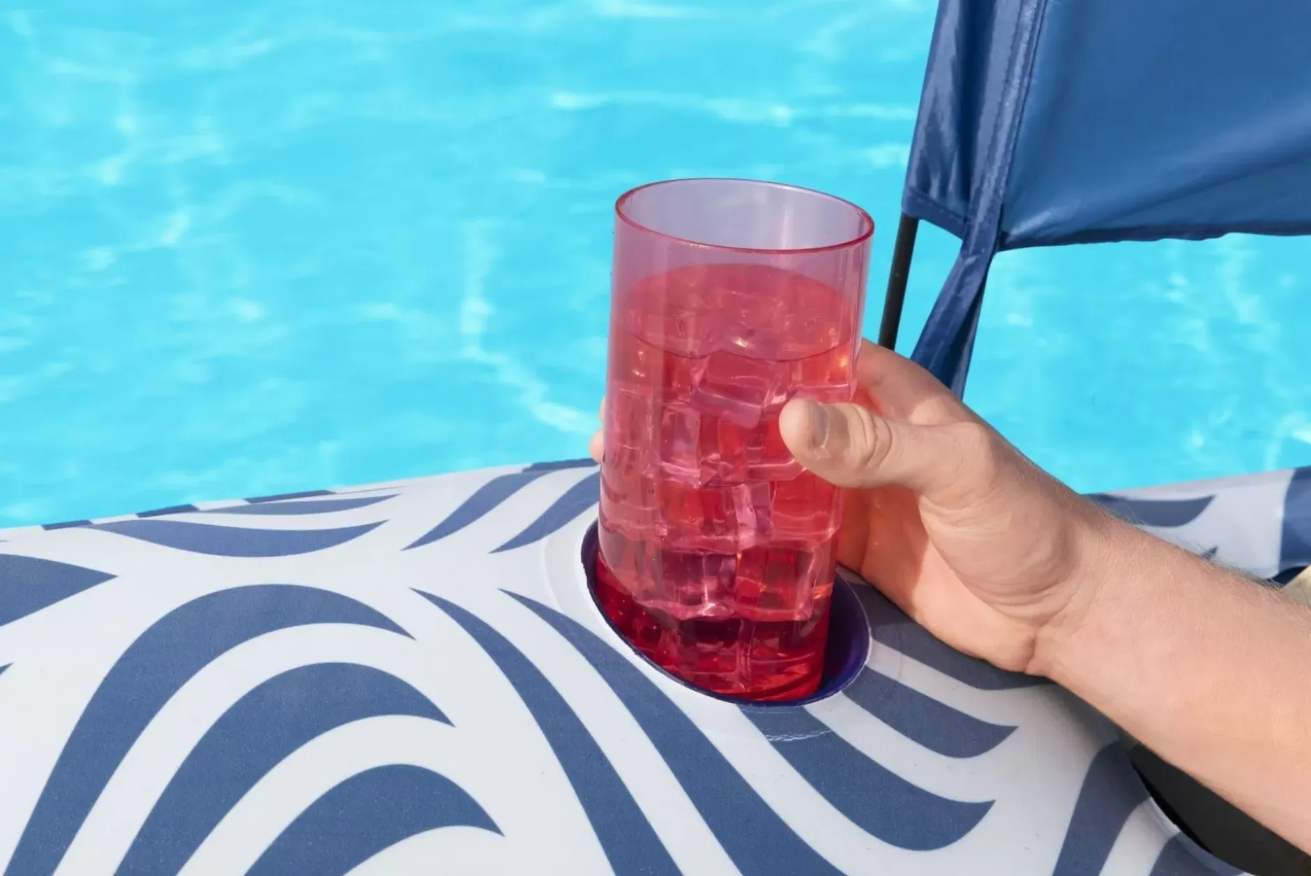 Outlet H2Ogo! Comfort Plush Shaded Pool Lounge Float Pool Floats