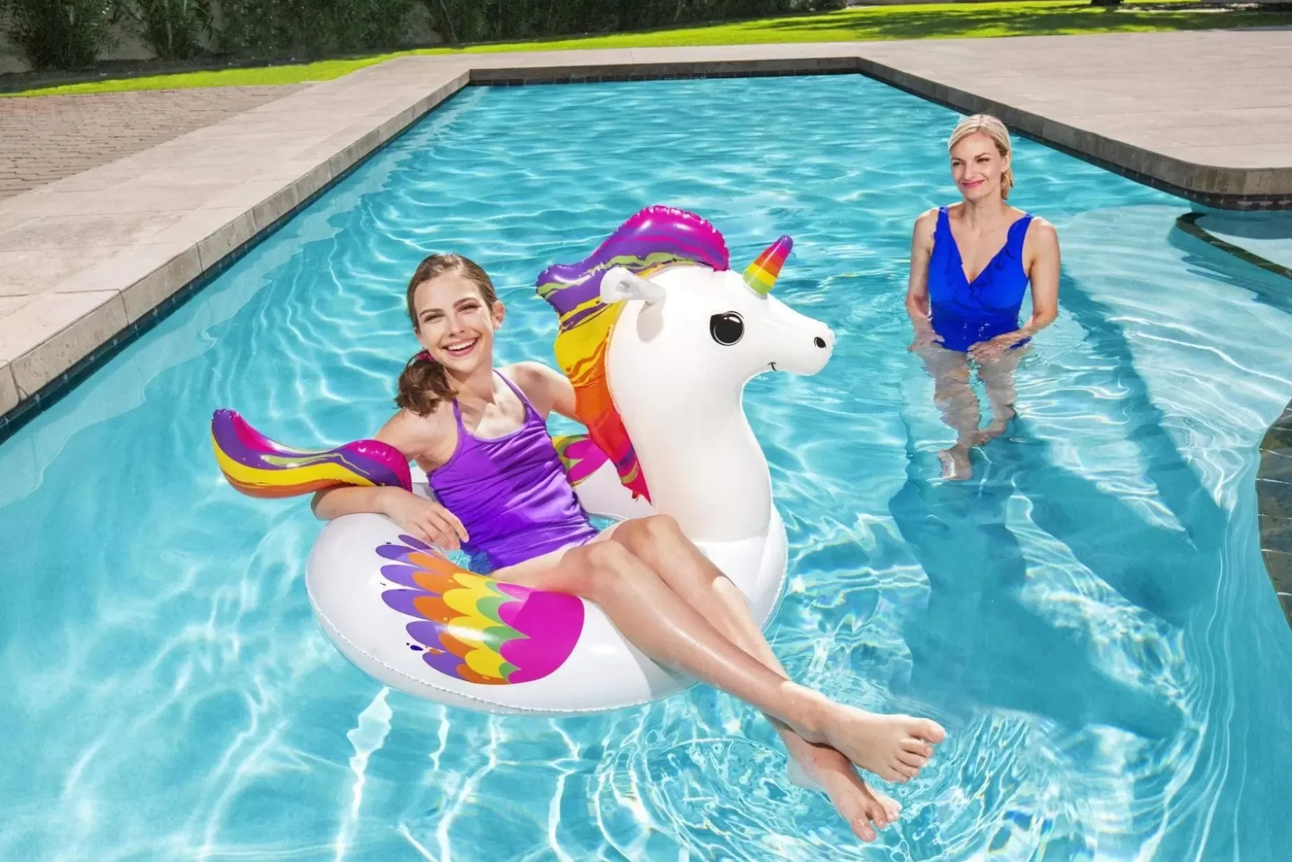 Hot H2Ogo! Fantasy Unicorn Swim Tube 47 X 36 Swim Tubes