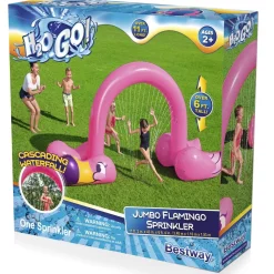 Store H2Ogo! Jumbo Pink Flamingo Inflatable Child Stationary Sprinkler Arch Sprinklers
