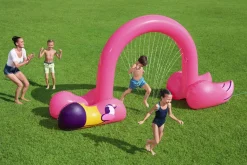 Store H2Ogo! Jumbo Pink Flamingo Inflatable Child Stationary Sprinkler Arch Sprinklers