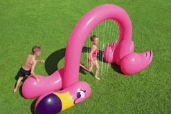Store H2Ogo! Jumbo Pink Flamingo Inflatable Child Stationary Sprinkler Arch Sprinklers