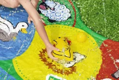 Best H2Ogo! Lil' Barnyard Babies Toddler Multicolor Sprinkler Splash Pad 65 In. X 44 In. Sprinklers
