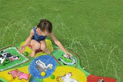 Best H2Ogo! Lil' Barnyard Babies Toddler Multicolor Sprinkler Splash Pad 65 In. X 44 In. Sprinklers