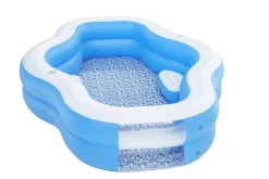 Sale H2Ogo! Splashview 8' Inflatable Kiddie Pool With See-Through Window Family Pools