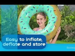 Best H2Ogo! Sweet Donut Swim Ring Float 36 Pool Floats