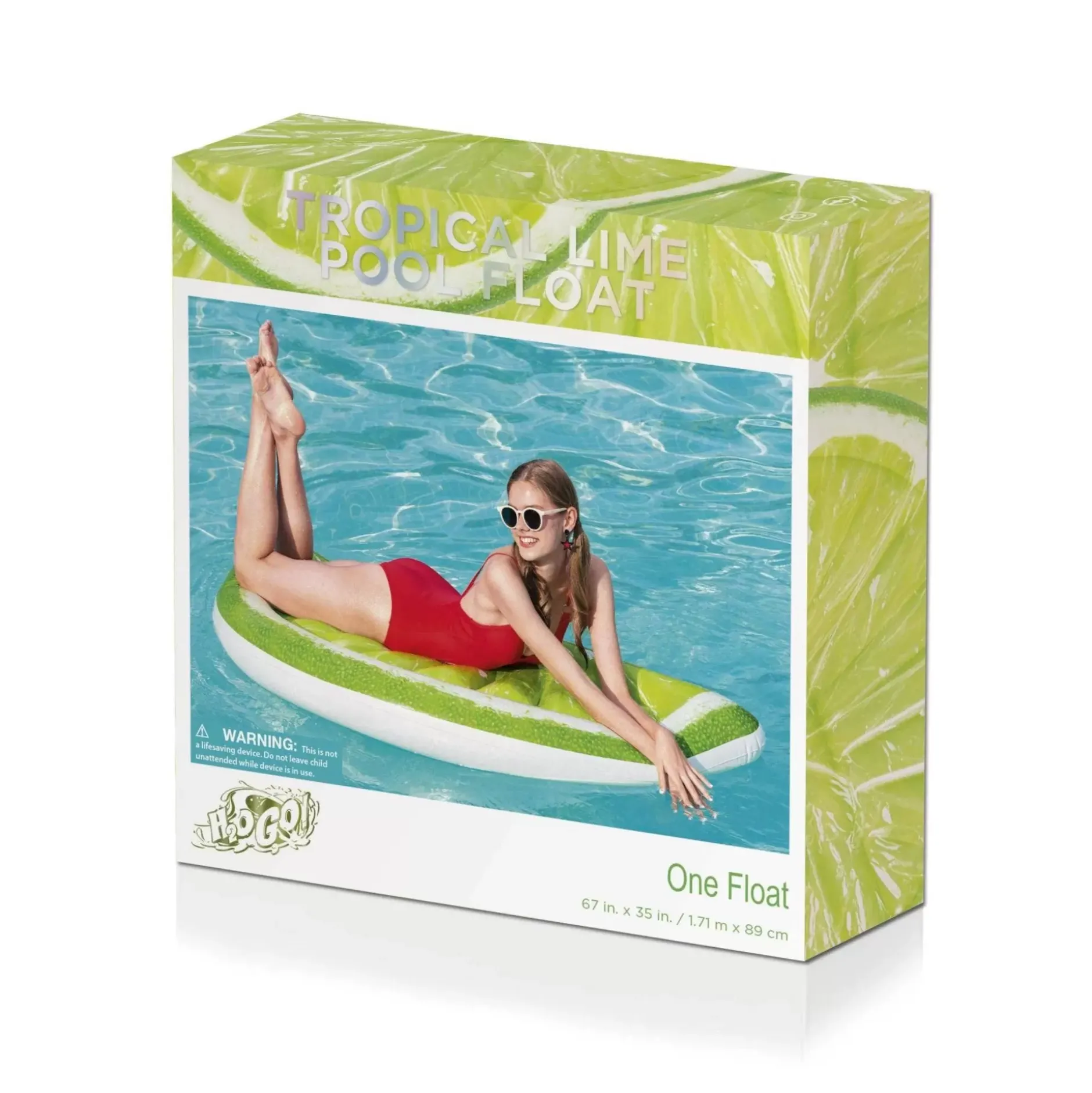 Cheap H2Ogo! Tropical Lime Pool Float 5' Pool Floats