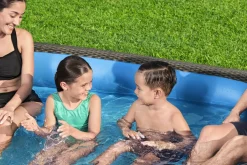 New H2Ogo! Truprint Wicker 7'7 X 70 X 21 Soft Sided Inflatable Family Kiddie Pool Kiddie Pools