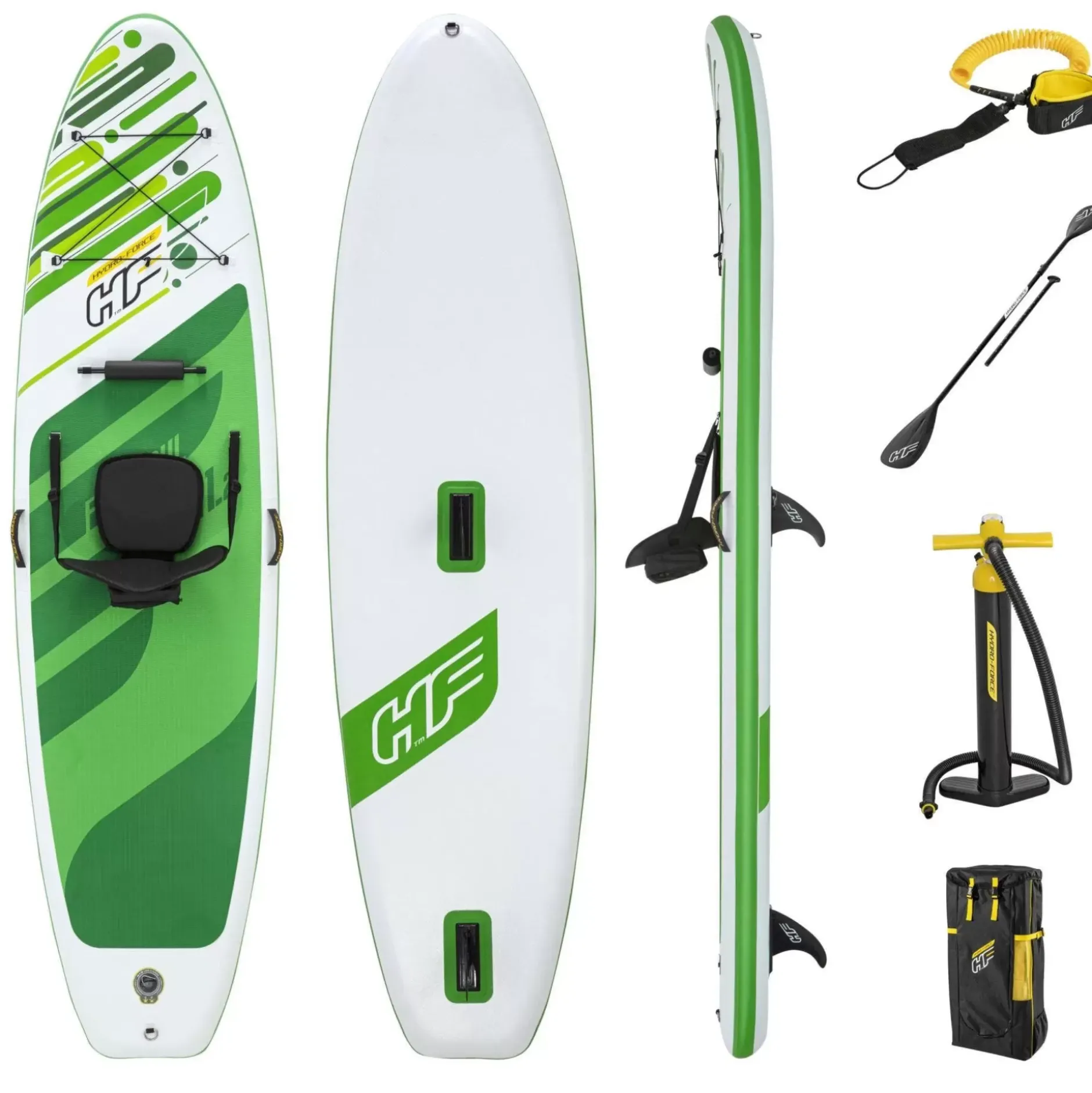 Online Hydro-Force Freesoul Tech Inflatable Convertible Stand-Up Paddleboard And Kayak Set 11'2" Paddleboards