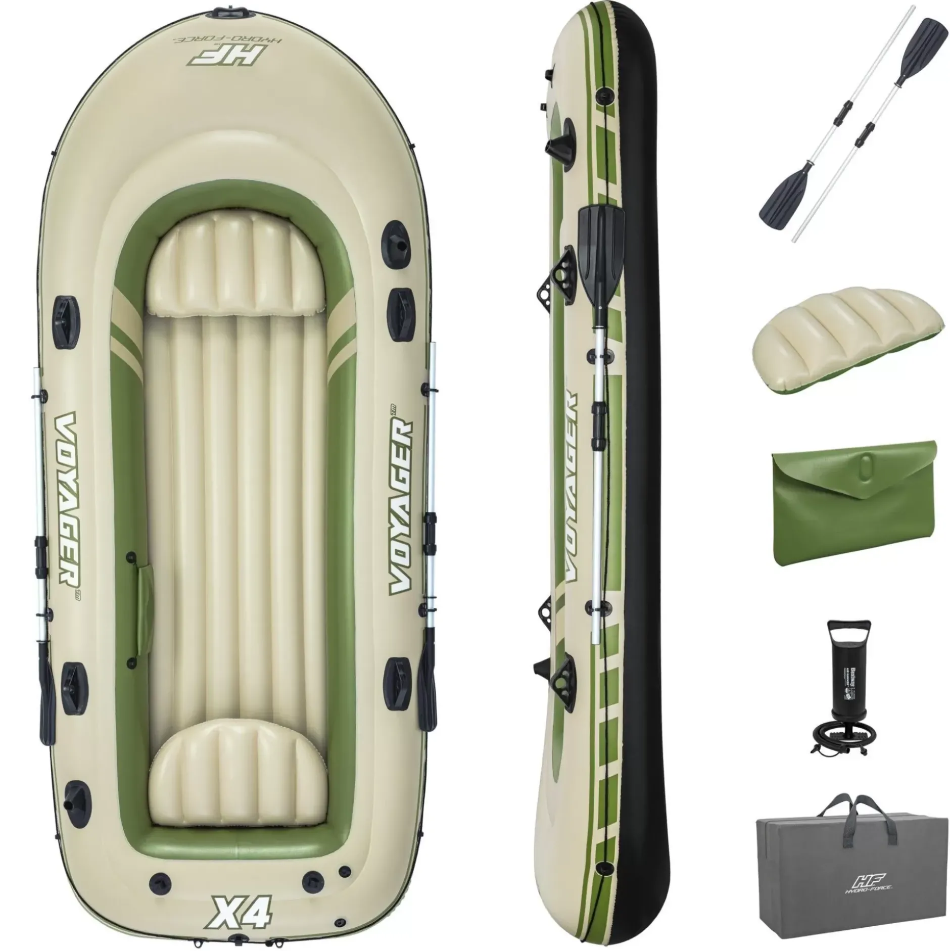 Hot Hydro-Force Voyager X4 Inflatable Raft Set 11'6 Rafts